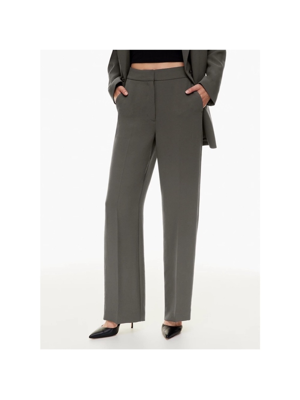 Aritzia Wilfred Alanya Pant trouser gray size 6